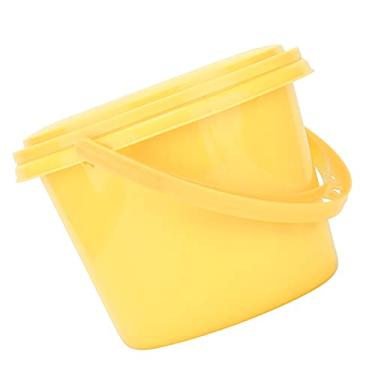 Imagem de AYNEFY Banheira de Escova de Pintura Com Tampa, Balde de Limpeza Multifuncional de Plástico Com Alça para Artistas e Tintas Ao Ar Livre (Balde multifuncional YJ004 amarelo)