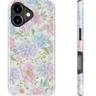 Imagem de Goodon Capa para iPhone XX - Carregamento sem fio - Capa rígida de camada dupla e capa de silicone - Capa protetora para celular com lindos designs de flores silvestres para mulheres - Sonho floral