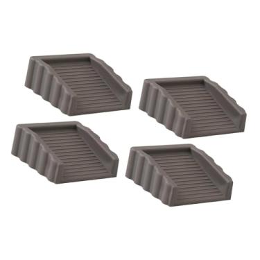 Imagem de Bothyi 4x Batente de porta, batente de porta leve de borracha, proteção de piso, cunha de porta para casa, hotel, quarto, escola, Cinza