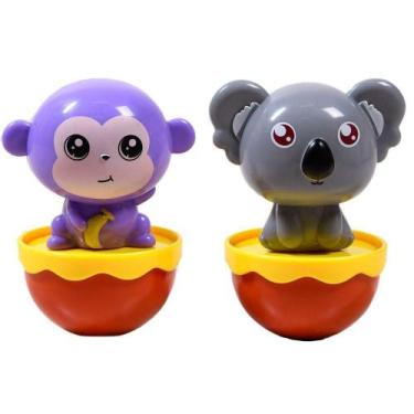 Imagem de Kit 2 Brinquedo Educativo Teimosinho Balança Mas Não Cai - BENE CASA