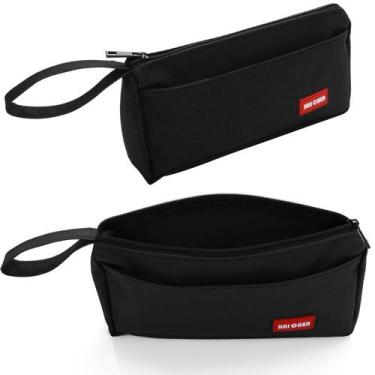 Imagem de Estojo para lápis TIESOME, tecido Oxford de grande capacidade, preto