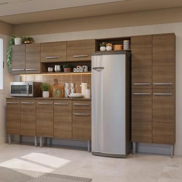 Imagem de Armário De Cozinha Completa 293cm Rustic Emilly Madesa 011
