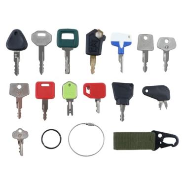 Imagem de Czomoizc Conjunto de 14 chaves múltiplas compatível com os principais equipamentos mais comuns fabrica Forlift Dozer Lodaer John Deere CAT Case Hyster JCB Volvo e mais chaves de máquina