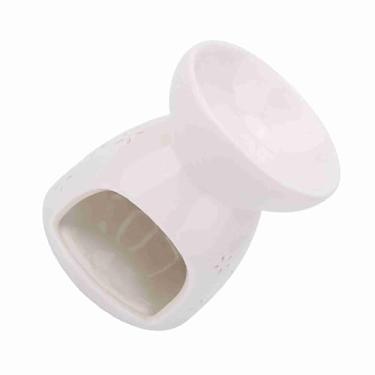 Imagem de AYNEFY Queimador de óleo de Aromaterapia Cerâmica Luz Noturna Aquecedor de Vela Aquecedor de Cera Pequena Lâmpada Decorativa para Escritório Casa Quarto (Amor)