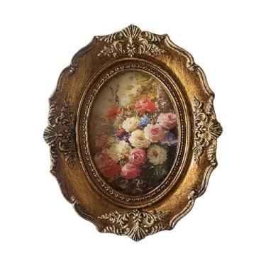 Imagem de Wswqop Porta-retratos vintage, galeria de fotos, arte retrô, suporte ornamentado para exibir fotos, porta-retratos para corredor, quarto, decoração de casa.