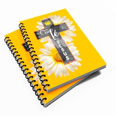 Imagem de 10 Cadernetas Motivacional 48 fls Fé Em Jesus