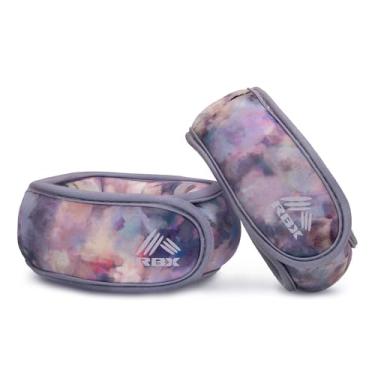 Imagem de RBX Conjunto de pesos de pulso e tornozelo (par de 0,9 kg cada), ajuste confortável ajustável para treinamento e tonificação