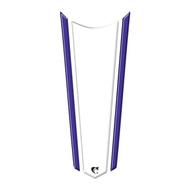 Imagem de Adesivo Faixa Gravata Resinado Tanque Moto Honda Transparente Transparente E Azul