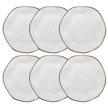 Imagem de Conjunto De Pratos Rasos 06 Peças Ryo Maresia Oxford