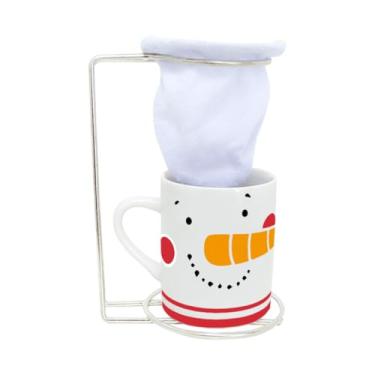 Imagem de Caneca com Coador Natal Mágico Porcelana 120ml