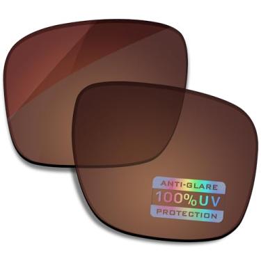 Imagem de Bowyer Lentes de reposição polarizadas para óculos de sol Ray-Ban Meta Wayfarer RW4006 50 mm, Marrom, RW4006 50mm