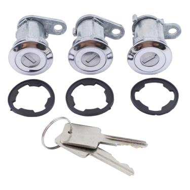 Imagem de DriveFix Cilindro de fechadura de porta com chaves para Jeep CJ7 Wrangler Cherokee 1984-1990