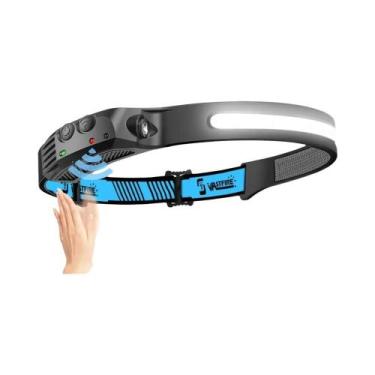 Imagem de Lanterna De Cabeça LED Recarregável Com Sensor 270 graus Lanterna De C