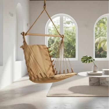 Imagem de Cadeira de Balanço Acolchoada Suspensa Rede de Teto