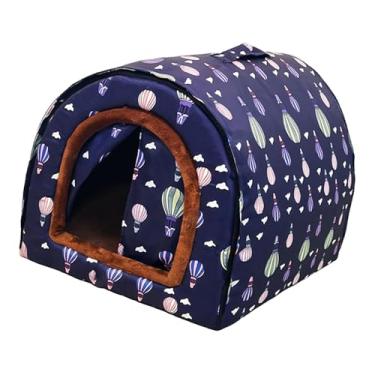 Imagem de Generic Cama em forma de caverna para gatos, tenda para animais de estimação, cabana impermeável, casinha para cães, 2 maneiras de usar para gatinhos dormirem, Balão