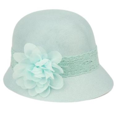 Imagem de Sombrero Cloche de Lino con Flores para Mujer Angela & William en Colo