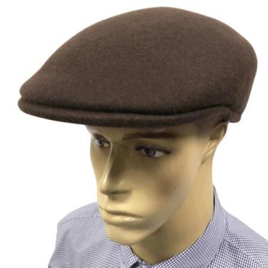 Imagem de Boina Masculina Pralana Marrom 100 Lã, Marrom, Escuro, GG