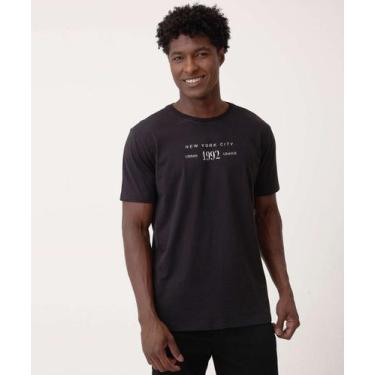 Imagem de Camiseta Masculina Estampa Frase Marisa Preto-76084 - MR, Preto, M