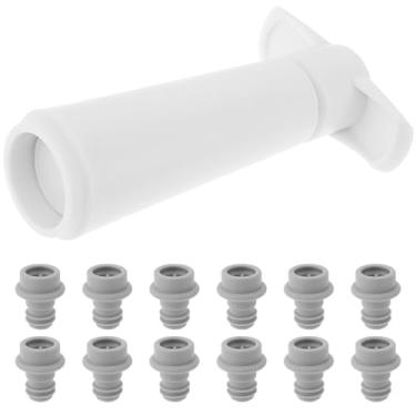 Imagem de Bomba de vácuo Wine Saver com 12 rolhas, rolha e preservador de vinho, rolhas de silicone de grau alimentício, selador de garrafa reutilizável mantém fresco, bomba de vácuo portátil e rolha para todas