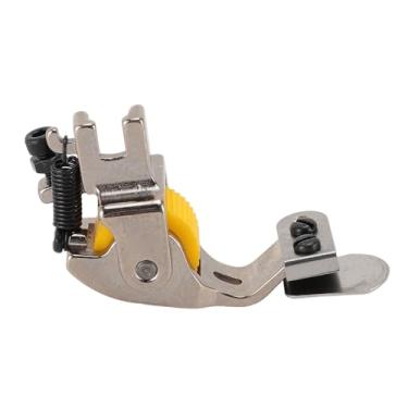 Imagem de Calcador de roda ajustável Calcador de rolo de aço para máquina de costura Calcador de construção de aço durável para roupas de chapéu Costura de borda curva