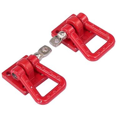 Imagem de 2 peças Arreadores de Reboque Gancho Trava para Carro Crawler RC 1 10 Redcat Tamiya Axial SCX10 D90 HPI Metal resistente Acessório DIY