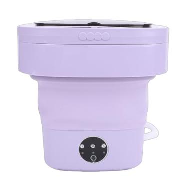 Imagem de Diydeg Máquina de Lavar Roupas íntimas, Mini Lavadora Dobrável de 8L Com 3 Modos de Limpeza, Cesta de Drenagem, Máquina de Lavar Pequena para Roupas de Criança, Meias de Roupas íntimas (PURPLE)