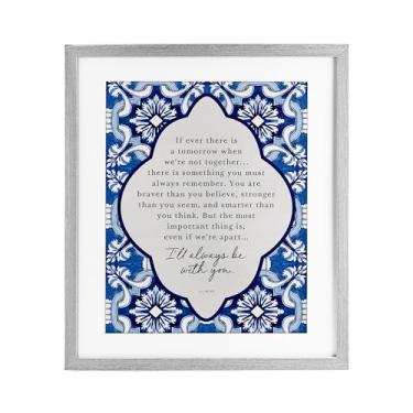 Imagem de Stupell Industries Always Be With You Inspiration Impressão emoldurada cinza sob vidro, design por Lettered and Lined, 16 x 13