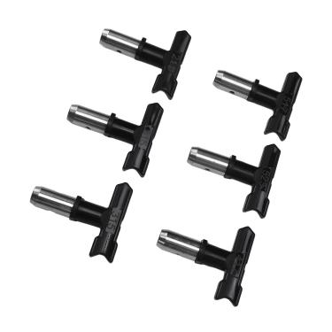 Imagem de Sanpyl A Ponta Mal Ventilada do Pulverizador da Pintura Ajustou 6 Bocais Estáveis ​​para Vernizes da Mobília Abs de Aço Inoxidável para Acabamentos Domésticos