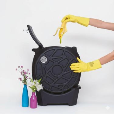 Imagem de Composteira Rotativa Eco Life - Tambor Giratório Compostagem Orgânica