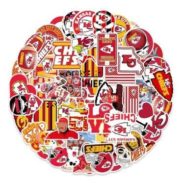 Imagem de Adesivos de vinil à prova d'água de futebol americano, 50 peças, para fãs de futebol, garrafas de água, laptop, snowboard, scrapbook, decoração de bagagem, adesivos DIY - 02