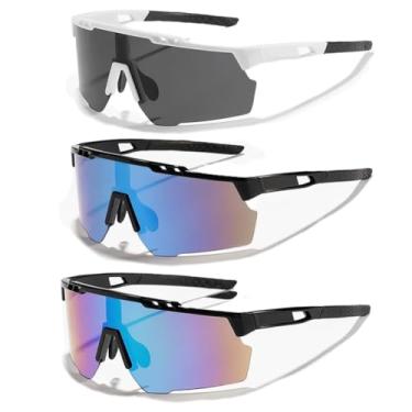 Imagem de JINHUIBBA Óculos de sol de beisebol para meninos e meninas, jovens, para crianças, leves, de 6 a 12 anos, Branco, cinza, preto, azul, preto, amarelo, verde, One Size