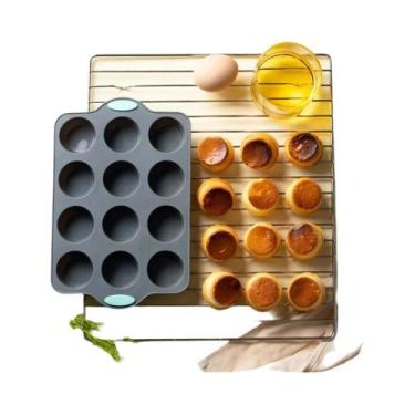 Imagem de Forma De Silicone Para Bolos De 6/12 Copos, Bandeja De Cozimento Antia