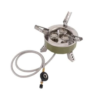Imagem de MAVIS LAVEN Fogão a Gás Portátil, Queimador a Gás de 6800W para Exterior Com Ignição Piezo e Design à Prova de, para Acampamentos, Piqueniques e Aventuras Ao Ar Livre (GREEN)