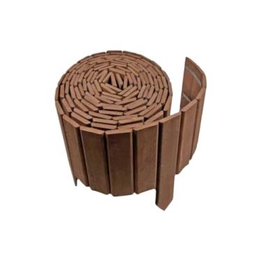 Imagem de Limitador de Jardim Seixo Grama Horta Cerca Madeira de Eucalipto(2 metros)