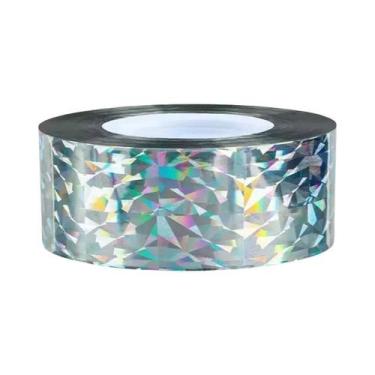 Imagem de Fita Repelente De Pássaros Fita Laser De Dupla Face Para Jardim Fazend