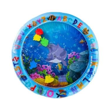 Imagem de Tapete De Brincar Interativo Para Gatos Com Tema De Peixes Do Oceano, 