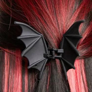 Imagem de Grampo de garra de morcego | Clipes de cabelo femininos com asas de morcego de Halloween | Acessórios punk assustadores para festas diárias baile de máscaras, carnaval, cosplay, ocasiões especiais