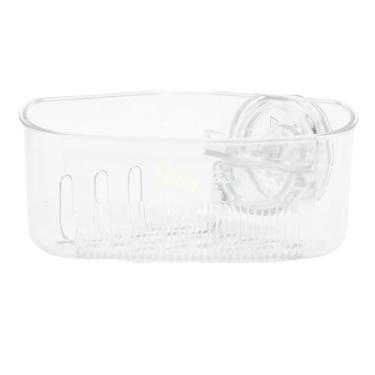 Imagem de Yinhing Ventosa Rack de Canto para Pia Cozinha Triângulo Suporte para Esponja e Purificador Rack Sem Instalação de Broca Tecnologia de Sucção Poderosa Design Compacto para Organizador (Transparente)