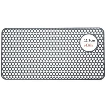 Imagem de HvOvMvE Protetores de pia de silicone para cozinha - Tapete antiderrapante resistente ao calor para porcelana de casa de fazenda, aço inoxidável, protege e amortece sua pia (preto 1 peça, 72,4 cm x