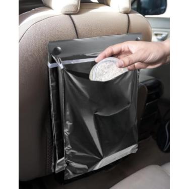Imagem de Sacos de lixo de carro – Sacos de lixo pendurados à prova de vazamento, à prova de cheiro, para carro, caminhão, SUV, RV e veículo – Sacos de lixo automotivos descartáveis pretos com 7 unidades
