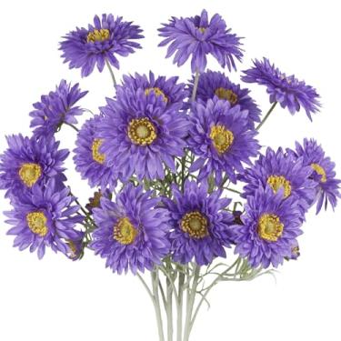 Imagem de CISDUEO 4 crisântemos da sorte roxos artificiais