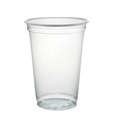 Imagem de Copo Descartável 500ml PP Transparente Liso para Chopp Açaí Sorvete Suco Bebidas - Pacote com 50 100 ou 200 Unidades (50 COPOS (1 PACOTE))