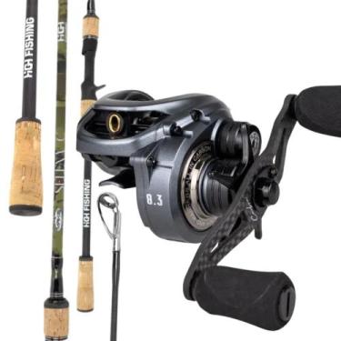 Imagem de Carretilha Lince Carbon Anti Cabeleira Vara Selena Camuflada - Albatro