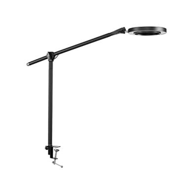 Imagem de Lâmpada de Escritório LED com Lupa 5X Fonte Alimentação USB Três Modos Dimmer 10 Níveis Brilho Braço Ajustável para Leitura Estudo Reparos Trabalhos P