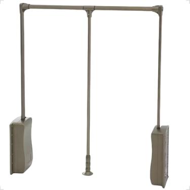 Imagem de Suporte Cabideiro Basculante 870mm/1200mm Tubo P/Roupas (Champagne)