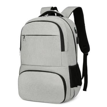 Imagem de Mochila de almoço de grande capacidade, mochila de almoço, bolsa de ombro, bolsa de almoço, mochila térmica térmica para homens e mulheres, mochila para laptop de 15,6 polegadas com porta USB, água