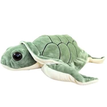 Imagem de Pelúcia Tartaruga Marinha Verde 40cm – Bicho de Pelúcia Realista e Fofo | Fizzy