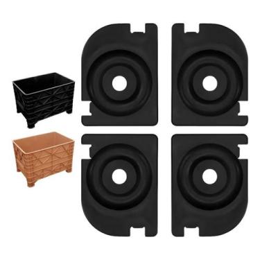 Imagem de Conjunto De Sapatas Para Caixa Carrinho Coletora 370l 4 Un - jsn