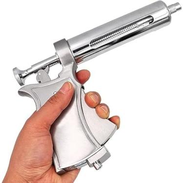Imagem de Injetor Contínuo Ajustável para Bovinos Equinos e Ovinos Veterinário Injeção Semi-contínua de 50Ml Animais Vacina Injeções