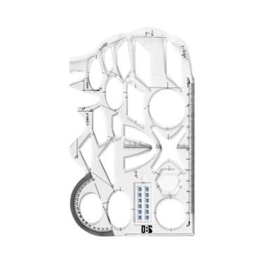 Imagem de Conjunto De Régua Geométrica Multifuncional Para Estudantes, Matemátic
